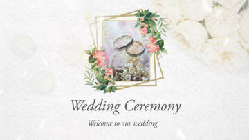 Simple style wedding invitation